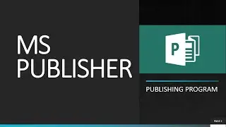 ICT - MS Publisher