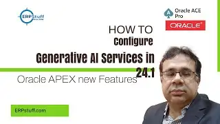 Oracle APEX Configure Generative AI Services in 24.1 | Cohere AI