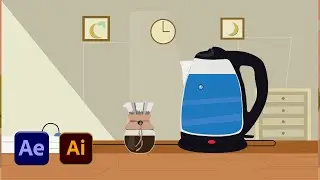 Morning Coffee Animation in After Effects