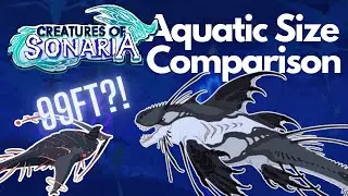 Aquatic Size Comparison | Creatures of Sonaria