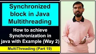 Synchronized Block || Multithreading in Java by Deepak (Hindi)