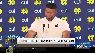 Irish looking forward to top 20 matchup at Texas A&M
