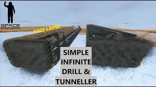 Simple INFINITE Tunneller Time Lapse - Space Engineers