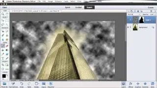 Adding Clouds in Photoshop Elements 11