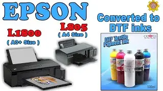 Epson L1800 Converted to DTF inks ll  Lad Support ll #epsonl1800 #dtf #l1800 #l805 Business Tutorial