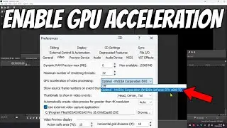 How To Use GPU Rendering & Acceleration on Vegas Pro Render with Graphics Card & Enable Acceleration