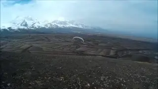 Lucky Paraglider With angry Dog