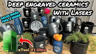 Ceramic Engraving with Lasers: Batch Production, Sales Ideas, & More with the xTool F1 Ultra