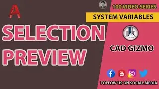 AutoCAD System Variable | SELECTIONPREVIEW | Cad Gizmo | #AutoCAD