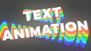 Text Animation for prev tutorial (the separate tutorial)