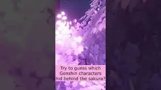 Try to guess which Genshin characters hid behind the sakura