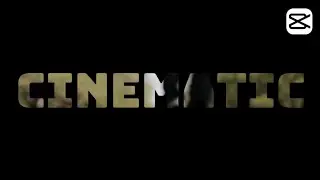 How to make cinematic text animation in capcut 2024