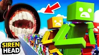 1,000,000 RAGDOLLS vs HUGE SIREN HEAD (Fun With Ragdolls: The Game Funny Gameplay)