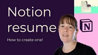 How to create a professional resume in Notion 📄✨