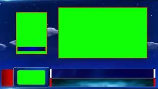 Free 02 Window News Frame Simple Green Screen || No Copyright