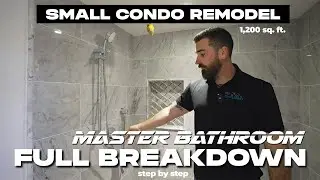 Master Bathroom Transformation in Just 15 Minutes!!! Small Condo Remodel