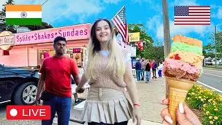 Taking my Indian Husband to eat Ice Cream in America 🇺🇸