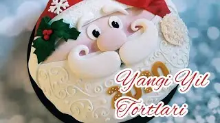 Yangi yil tortini bezatish🎂. Украшение новогодние торты🎉. Happy new year 🎉