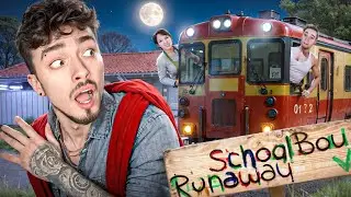 СБЕЖАЛ НА ПОЕЗДЕ ОТ ЗЛЫХ РОДИТЕЛЕЙ В SCHOOLBOY RUNAWAY В МАЙНКРАФТ!