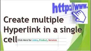 Create multiple hyperlink in a single cell 