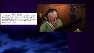 Stan Lee  Script ▶️ storyboard ▶️ Stan ▶️ screen + sound on!(And this is just a small part of what