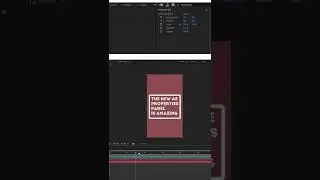 The new Properties panel in After Effects - 