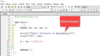 Convert Kilometer To Meter, Centimeter, Millimeter: C Program