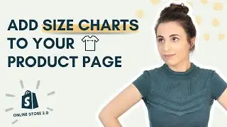 How To Add a Size Chart to Shopify Product Page Using Shopify 2.0 Metafields - No App needed!