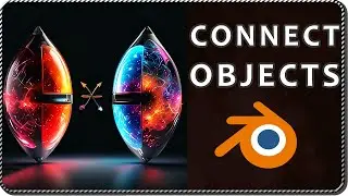 How to CONNECT OBJECTS in Blender (Object parent with drag & drop)