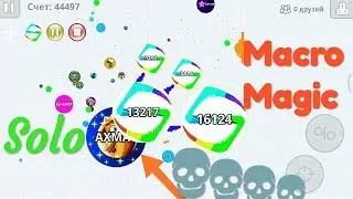 MACRO MAGIC in AGARIO mobile/SOLO TAKE OVER/Макро-магия в агарио😆😂