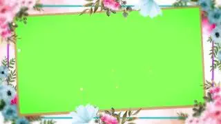 flower effect video background green screen