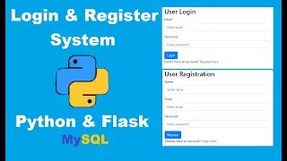 Create User Login and Register System with Python, Flask, MySQL  | Python Projects