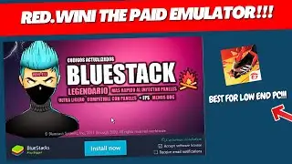 Free Fire (New Best Emulator) For Potato PC - How To Download RED.WINI Paid Emulator For FREE 2024