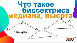 Что такое биссектриса, медиана, высота? | МегаШкола | Математика 7 класс