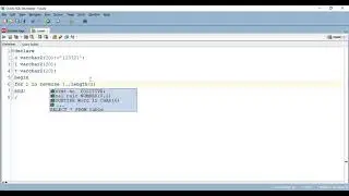 Oracle PL SQL - Palindrom - Vusale Babayeva