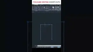 POLYLINE EDITING ShortCuts #autocadtutorial #autocadtips #design