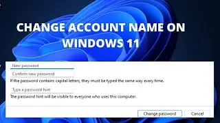 How to Change Account Name on Windows 11 | Change Username Windows 11