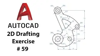 AutoCAD 2D Drafting Exercise # 59 - Basic to Advance in Hindi