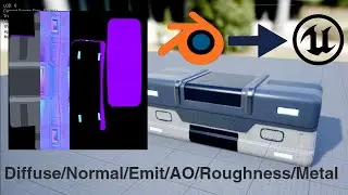 Baking PBR Textures to Objects - Blender To UE4