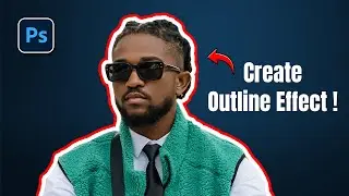 How to Outline Someone in Photoshop | Outline object selection with stroke