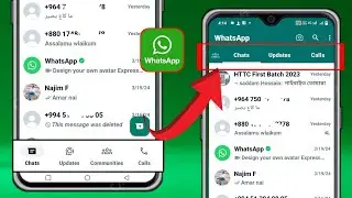 Как изменить нижнюю панель навигации WhatsApp 2024 | Удалить панель навигации WhatsApp снизу вверх