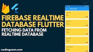 How to Fetch Data From Firebase Realtime Database Flutter | Flutter Firebase Database CRUD 2022