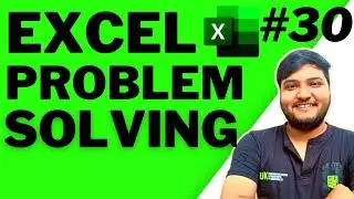 Excel Problem Solving 30 | Interview Questions Analytics | Ashutosh Kumar