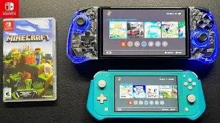 Minecraft |  Nintendo Switch Lite Vs Switch OLED | Gameplay