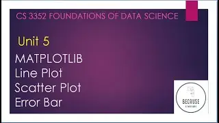 5.1 Matplotlib - Line plot , Scatter plot and Error bar in Tamil