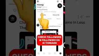 Quickly Check Instagram Threads Followers and Following 😎