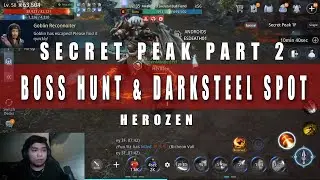 MIR4 - Best spot for darksteel and Boss hunt in secret peak | PART 2