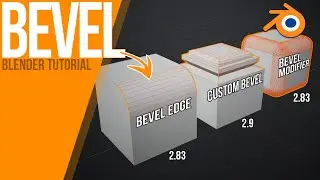 How to use Bevel function | Blender 2.8 + preview to 2.9 | Tutorial