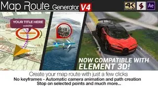 Map Route Generator - After Effects Template