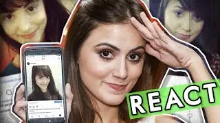 REAGINDO AS MINHAS PRIMEIRAS FOTOS DO INSTAGRAM! 🤣